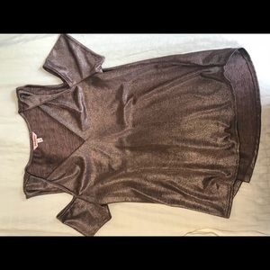 Juicy Couture metallic off the shoulder shirt